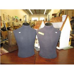 2 Male torso mannequins - used
