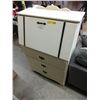 Image 1 : Used wood drop front desk/dresser