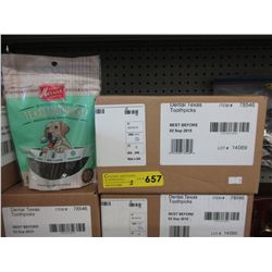 2 Cases of Dog Dental Chews - Texas Toothpick