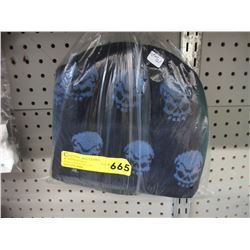 10 New knitted toques - navy skull pattern