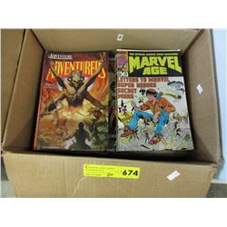 60 Comic books - approximate count