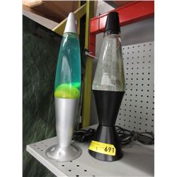 2 Used lava lamps