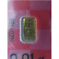 2 x .995 Gold Turkish Mint Investor bars