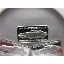 4 x .999 Fine Silver 1 Gram bars