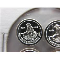 4 x .999 Fine Silver 1 Gram Rounds