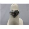 Image 1 : Sterling Silver Diamond Heart Ring