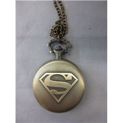 New Bronze Superman Pocket Watch with chain