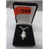 Image 2 : Sterling Silver Santa Necklace