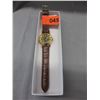 Image 3 : New Brown Skeleton watch with leather strap