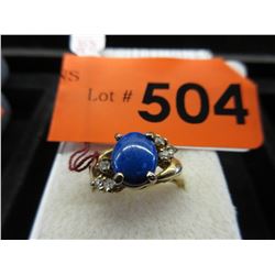 .925 Silver & Crystal ring - gold plated