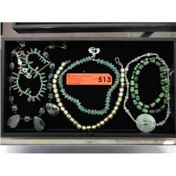 6 Hand crafted necklaces