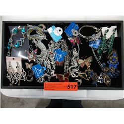 Selection of rhinestone & fashion costume jewelry