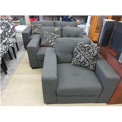 New - Upholstered sofa, loveseat & chair