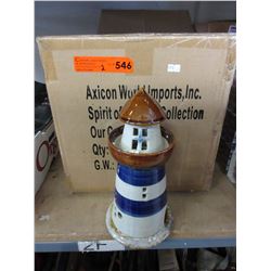 2 Cases of new lighthouse shaped candle holders