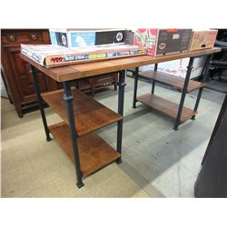 New - Desk with open storage on the sides