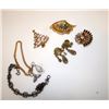 Image 1 : Vintage Jewelry Lot. Costume and Sterling