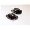 Image 1 : Vintage Mexican Taxco 925 Silver Onyx Earrings