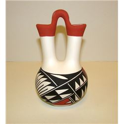 Native American Acoma Wedding Vase Pueblo Pottery