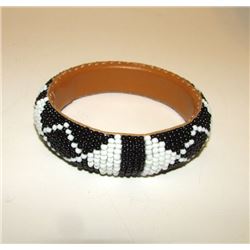 Native American Beaded Bangle Bracelet