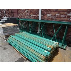 9 14' Pallet Rack Section (10 Uprights, Approx. 40 C/B)  9 X the Money