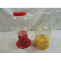 LOT 2 DESKTOP NOVELTY GUMBALL / NUT MACHINES