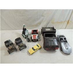 LOT 7 MISC TOY CARS, BIKE, TRUCK