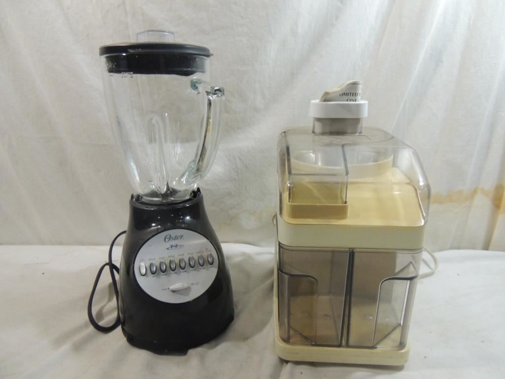 LOT 2 OSTER BLENDER & BETTY CROCKER POWER JUICER