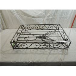 HANGING RECTANGULAR SCROLL COOKWARE POT RACK