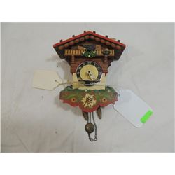 VINTAGE MINIATURE SWISS BIRD CLOCK