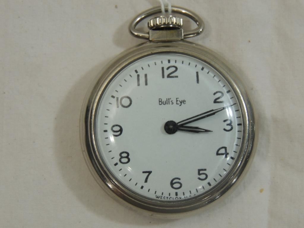 ANTIQUE VINTAGE BULLS EYE POCKET WATCH