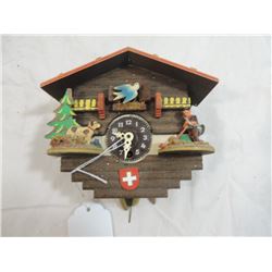 VINTAGE GERAMAN BIRD CLOCK SMALL CUCKOO CLOCK