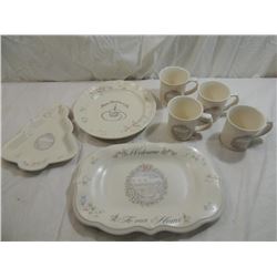 LOT 7 PFALTZGRAFF TEA ROSE SPECIAL OCCASION PLATES