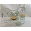 Image 2 : LOT 6 ASSORTED GLASS CANISTERS