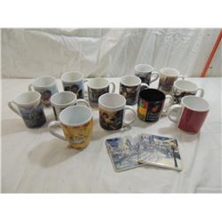 LOT 13 ASSORTED COFFEE MUGS