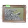 Image 1 : DECORATIVE PEWTER WALL ART DOG