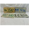 Image 1 : LOT 4 VINTAGE LICENSE PLATES