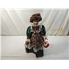 Image 1 : HOLIDAY FLORAL DRESS PORCELAIN DOLL