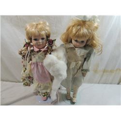 LOT 2 PORCELAIN DOLLS