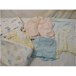 BOX LOT ASSORTED CHILDREN & DOLL CLOTHES