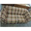 Image 1 : VINTAGE PLAID LOVESEAT SOFA