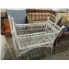 Image 1 : DECORATIVE WHITE VINTAGE BABY CRADLE
