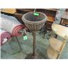 Image 2 : STANDING PEDISTAL WICKER PLANT STAND