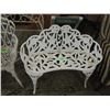 Image 1 : VINTAGE CAST IRON WHITE BENCH