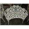 Image 2 : VINTAGE CAST IRON WHITE BENCH
