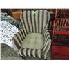 Image 2 : MODERN STRIPED WICKER CHAIR