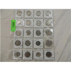 LOT 20  MISC FOREGIN COINS