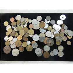 BAG FULL FOREIGN COINS