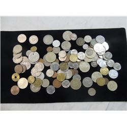 BAG FULL FOREIGN COINS