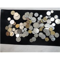 BAG FULL FOREIGN COINS