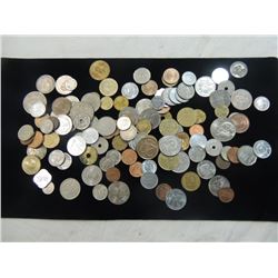 BAG FULL FOREIGN COINS